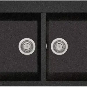 Weekendaanbieding Lavello da cucina in Ebano Nero 860 x 510 mm Plados