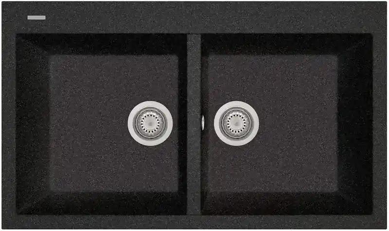 Weekendaanbieding Lavello da cucina in Ebano Nero 860 x 510 mm Plados