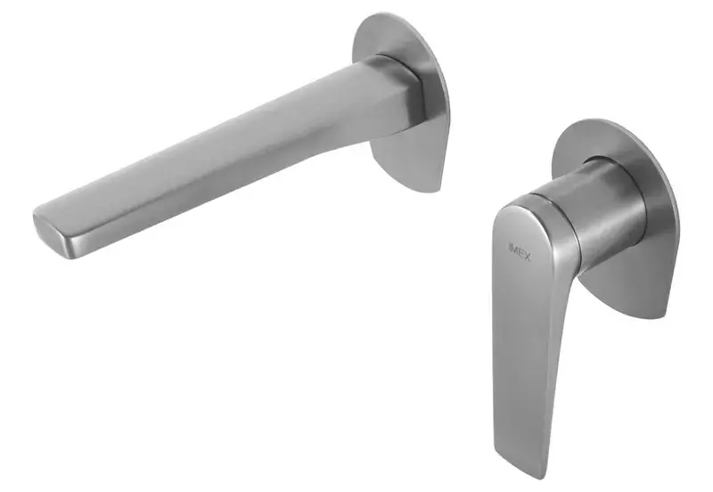 Rubinetto lavabo monocomando da incasso Delos Acciaio inossidabile. S.316 GLD055/AC Imex Flitsaanbieding
