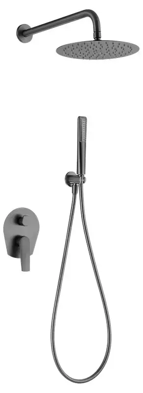 Seizoensaanbieding Delos Set doccia monocomando da incasso canna di fucile Black GPD055/BGM