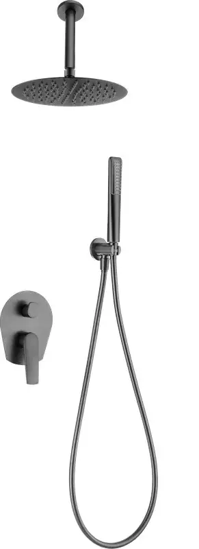 Paros Set doccia monocomando incasso canna di fucile nero GPP057/BGM Imex Premium