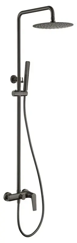 Asta doccia monocomando Delos Black canna di fucile BDD055/BGM Gratis Retour