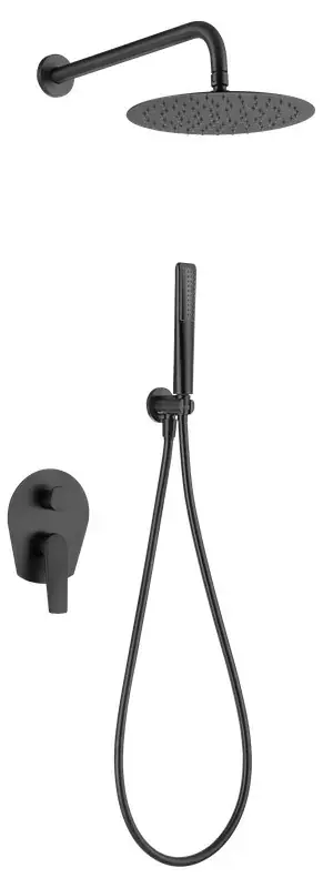 Favoriet Set doccia incasso monocomando Delos Nero opaco GPD055/NG