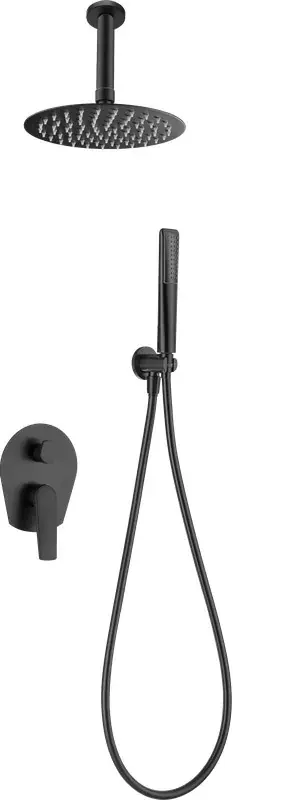 Set doccia incasso monocomando Paros Nero opaco GPP057/NG Imex Koop Vandaag