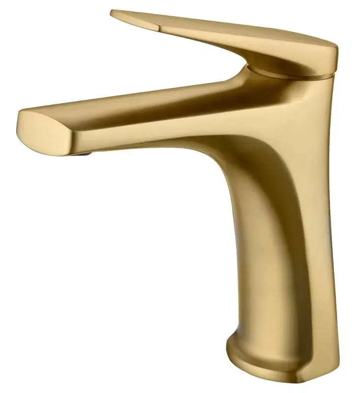 Dagaanbieding Delos Rubinetto Lavabo Monocomando Oro Spazzolato BDD055-1OC Imex