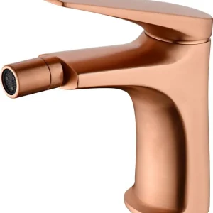 Koop Online Delos Rubinetto Bidet Monocomando Oro Rosa Spazzolato BDD055-2ORC Imex