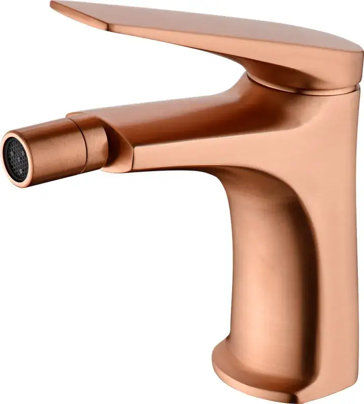 Koop Online Delos Rubinetto Bidet Monocomando Oro Rosa Spazzolato BDD055-2ORC Imex