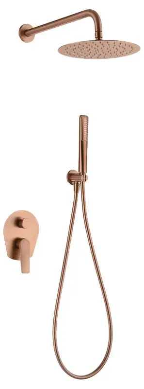 Set doccia incasso monocomando Delos Oro rosa spazzolato GPD055/ORC Imex Koop Vandaag