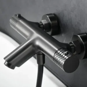 Alleen Vandaag Rubinetti termostatici per vasca e doccia Genoa Black gun metal BTG053-4BGM Imex