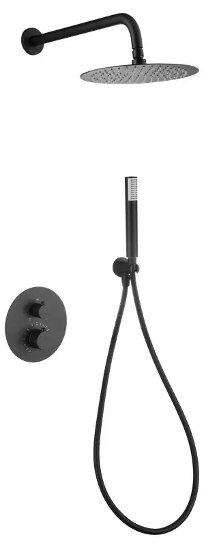 Set doccia termostatico Genova incasso nero opaco GTG053/NG Imex Hete Deal