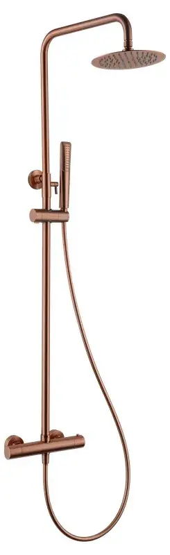 Seizoensaanbieding Colonna doccia termostatica Naples Oro rosa spazzolato BTN047/ORC Imex