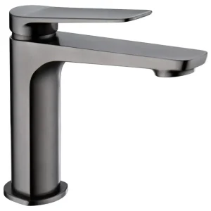 Seizoensaanbieding Miscelatore monocomando per lavabo in metallo nero canna di fucile Naples BDN047-1BGM Imex