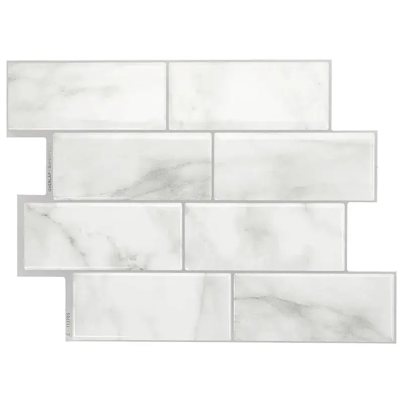 Must-Have Adesivo per piastrelle Carrera Subway 29,36x21,29 cm Confezione da 4 piastrelle Smarttiles