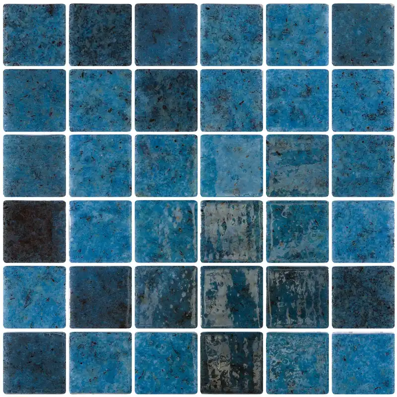 Hete Deal Scatola di piastrelle di vetro lucido Bora Ocean Inkfinity 5x5, 2 m2, 20 pezzi, Togama