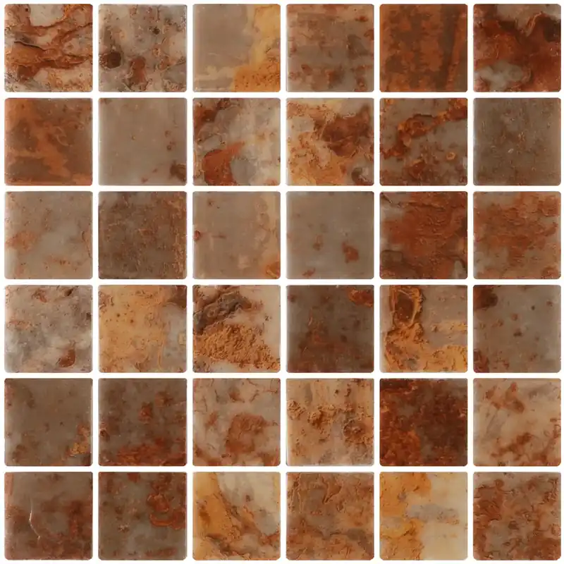 Koop Vandaag Inkfinity Dolce Padova Piastrelle di vetro antiscivolo opache 5x5 Scatola 2m2 20 pezzi Togama