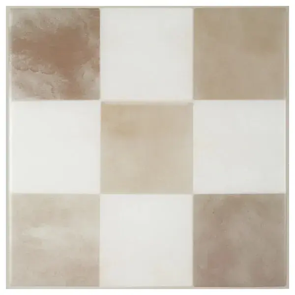Lage Prijs Piastrella adesiva Damier Luxor 19,69 cm x 19,69 cm Confezione Smarttiles da 4 pezzi