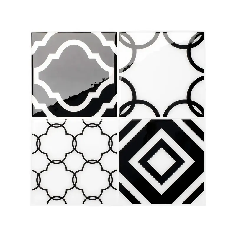 Hete Deal Piastrella adesiva vintage Bilbao 22,86 cm x 22,86 cm Smarttiles CONFEZIONE da 4 pezzi