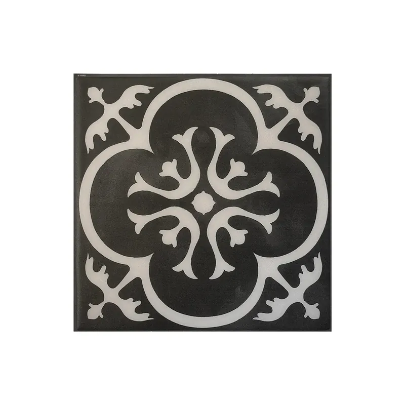 Piastrella adesiva Vintage Girona Nera 19,69 cm x 19,69 cm Confezione Smarttiles da 4 pezzi Alleen Vandaag