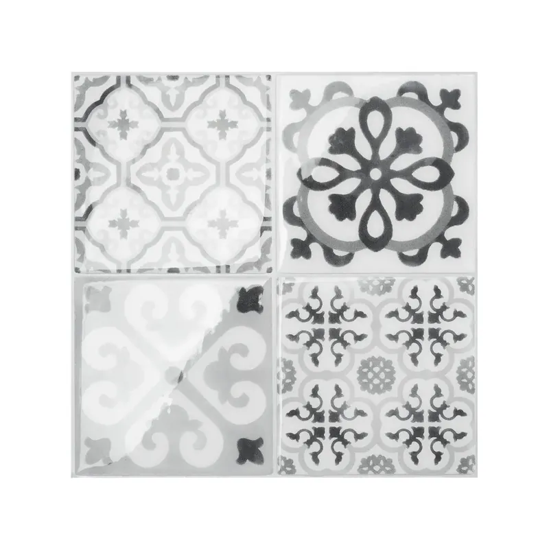 Piastrelle adesive Bartoli Vintage 9" x 9" The Smarttiles CONFEZIONE da 4 pezzi Laatste Versie