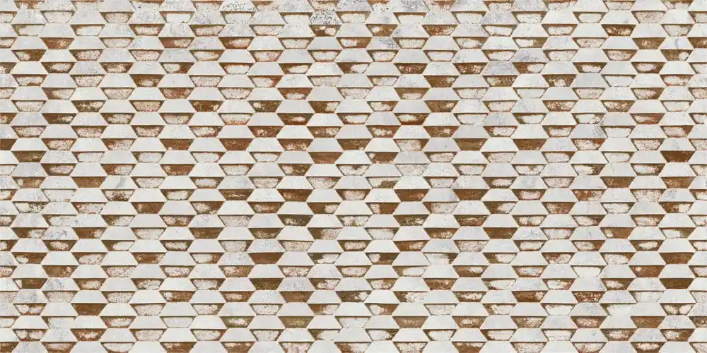 Laatste Versie Scatola in porcellana naturale con timbro bianco in acciaio 59,55x59,55cm 1,49m2 Aparici
