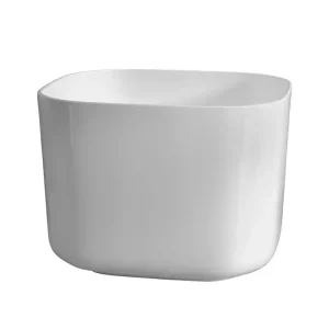Lavabo Vito in porcellana bianca lucida 40x40x29 cm Actieprijs