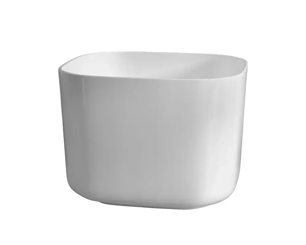 Lavabo Vito in porcellana bianca lucida 40x40x29 cm Actieprijs