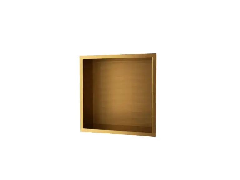 Snelle Levering Nicchia quadrata 33x33 cm Atlantic Brushed Gold HOR001/OC Medimex