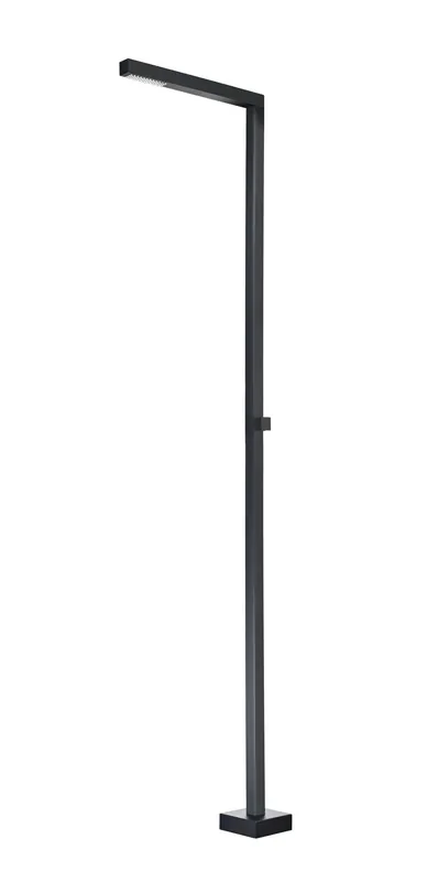 ▷ Ducha exterior Alabama negro mate S.316 para piscina con rociador 40×40 antical Betrouwbaar