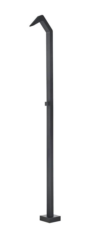 ▷ Ducha de piscina Niagara negro mate S.316 con rociador cascada 60×45 (solo agua fría) Betaalbaar