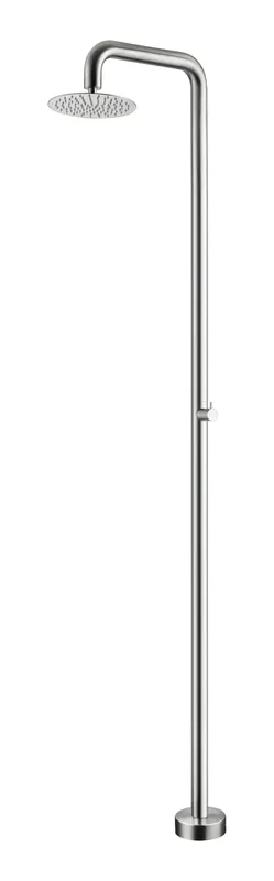 Premium ▷ Ducha de piscina Oregon S.316 con rociador 25 cm antical y columna 50 mm (agua fría)