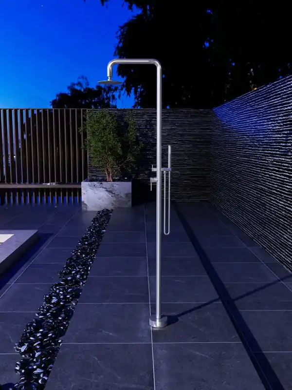 ▷ Ducha de piscina Florida S.316 con teleducha y rociador 25 cm (2 vías, 222 cm) Beperkt Aanbod