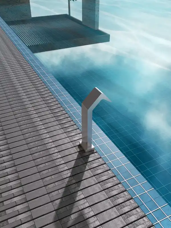 ▷ Cascada piscina Niagara 15 cm S.316 en acero inoxidable con base 150x115 y conexión 1 1/2" Laatste Kans