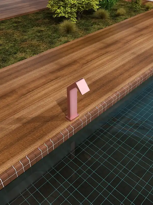 ▷ Cascada piscina Niagara 15 cm rosa coral S.316 con base 150x115 y conexión 1 1/2" Seizoensaanbieding
