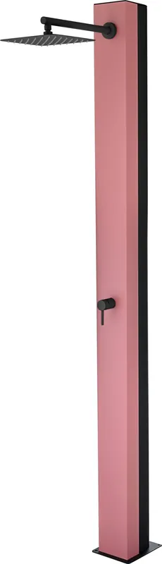 ▷ Ducha exterior Phoenix rosa coral S.316 con depósito 38,8 L y rociador 25×25 cm Favoriet