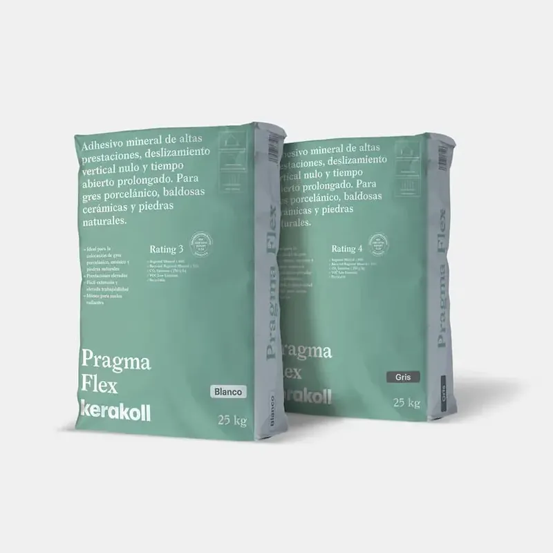▷ Adhesivo mineral flexible Pragma Flex Kerakoll para cerámica y piedra natural Favoriet