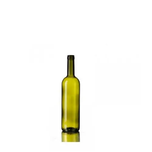 1 Bottiglia Bordolese 750 ml per conservazione vini in vetro imboccatura tappo sughero colore uvag Direct Beschikbaar