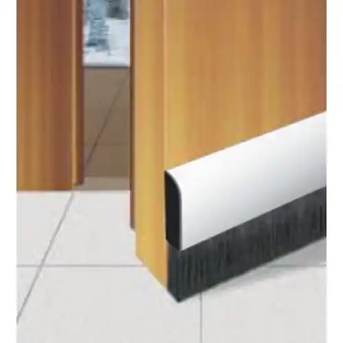 1 mt sottoporta paraspifferi paraporte in pvc spazzola flessibile bianco Beperkt Aanbod