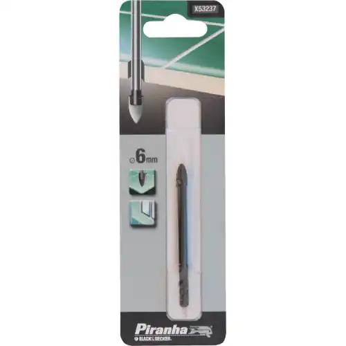 Express Levering 1 punta per vetro e ceramica piranha X53242 Ø 8 mm B&D punte Black&Decker