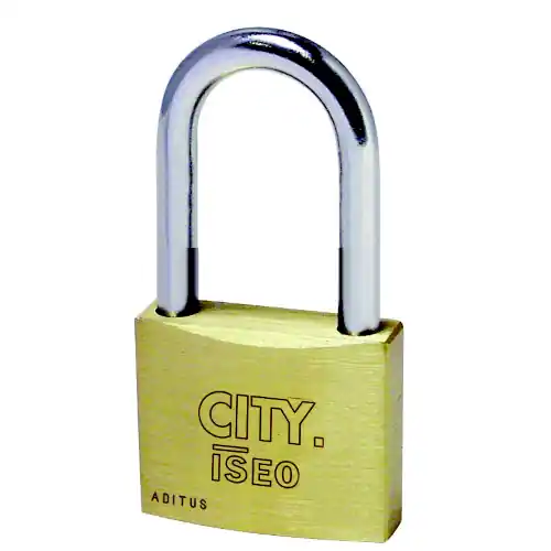 1 pz lucchetto rettangolare City by Iseo ad arco lungo lucchetti 50 mm Snelle Levering