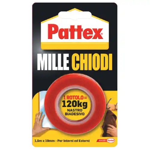 1,5 mt nastro biadesivo Pattex Millechiodi Tape extra forte montaggio Direct Beschikbaar