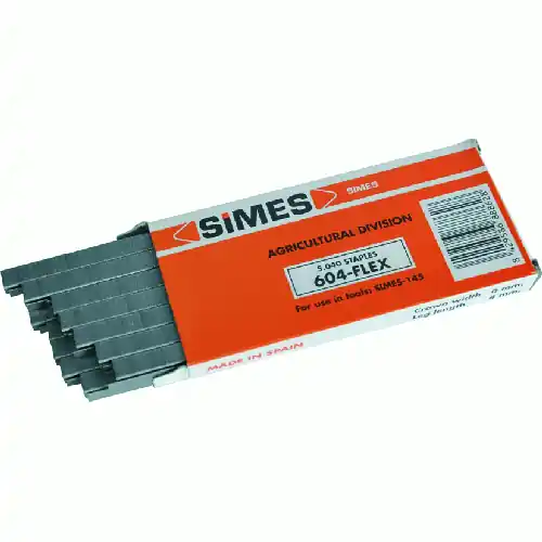 10 confezioni di punti metallici Simes 604 flex per legatrice legacci vite piante fiori Flitsaanbieding