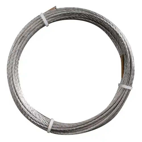 Superprijs 10 mt cavetto fune in acciaio zincato con 36 fili Ø 3 mm fune metallica