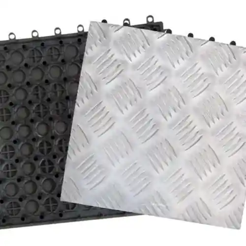 10 piastrelle in alluminio 31x31 cm pavimento piastrella supporto resina Nieuw