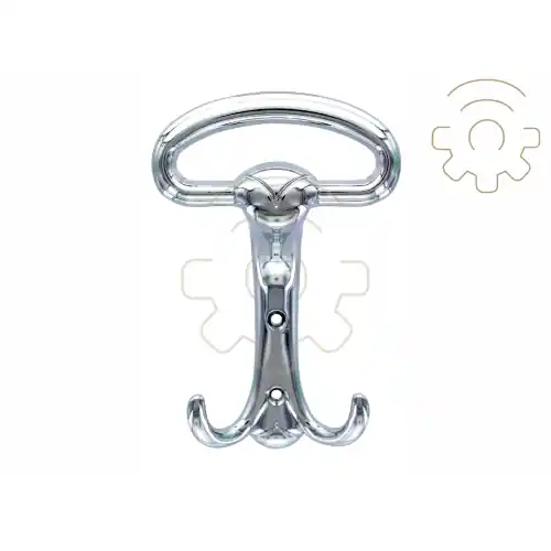 10 pz appendiabiti WP99 zama cromo lucido attaccapanni 74x147 mm Exclusieve Aanbieding