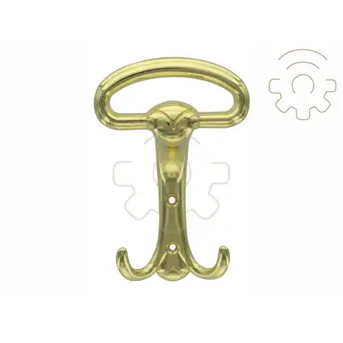 Speciale Aanbieding 10 pz appendiabiti WP99 zama ottone lucido attaccapanni 74x147 mm