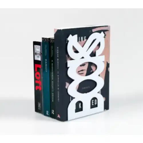 10 pz fermalibro in acciaio mod books colore bianco Favoriet