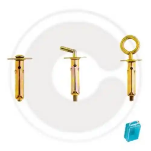 10 tasselli con vite e rondella Ø 6 mm tassello acciaio zincato cromato Koopje