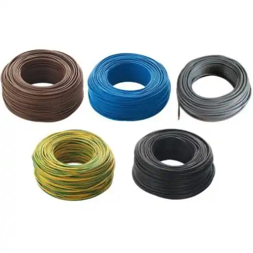 Populair 100 mt di cavo elettrico unipolare sezione 1x1,5 mm gomma flessibile giallo verde