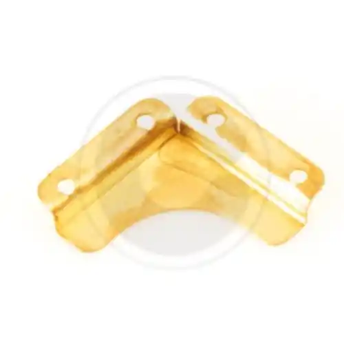 Populair 100 fermaspecchi 40x40 mm fermo liscio in acciaio ottonato per specchio fermaspecchio
