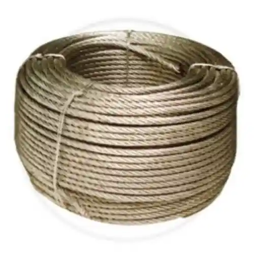 Merkproduct 100 mtl cavetto fune in acciaio zincato con 72 fili Ø 6 mm fune metallica